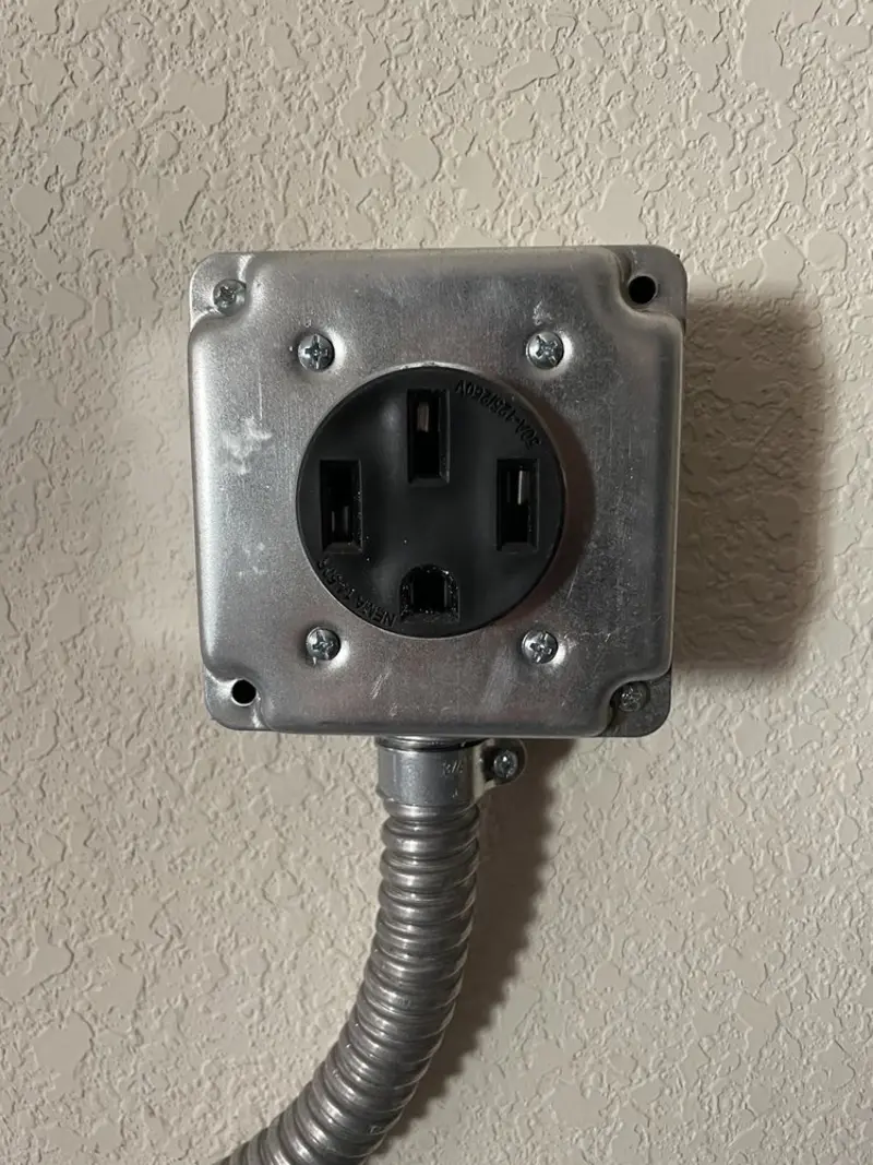 NEMA 14-50 outlet installed for Smart Home Electrical in West Jefferson